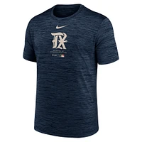 Men's Nike Navy Texas Rangers Authentic Collection City Connect Velocity Performance T-Shirt