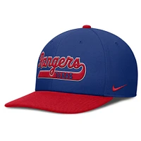 Men's Nike Royal/Red Texas Rangers Pro Performance Snapback Hat