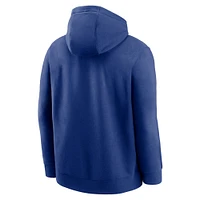 Men's Nike Royal Texas Rangers Club Stack Pullover Hoodie