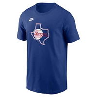 Men's Nike Royal Texas Rangers Cooperstown Collection Team Logo T-Shirt