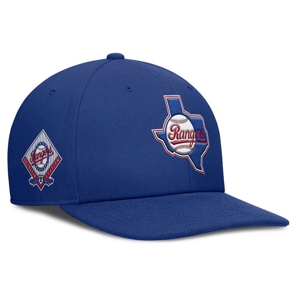Men's Nike Royal Texas Rangers Pro Performance Snapback Hat