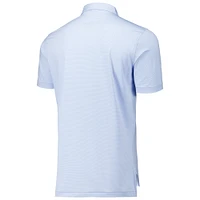 Men's Peter Millar Light Blue Texas Rangers Jubilee Stripe Stretch Jersey Polo