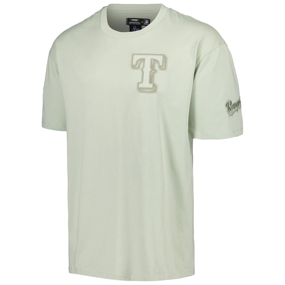 Men's Pro Standard Mint Texas Rangers Neutral CJ Dropped Shoulders T-Shirt