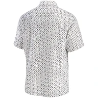 Men's Tommy Bahama White Texas Rangers Baja Mar Short Sleeve Button-Up Shirt