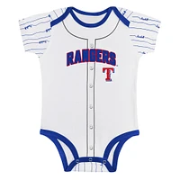 Newborn & Infant Gray/White Texas Rangers Two-Pack Play Ball Bodysuit Set