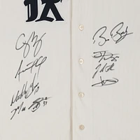 Texas Rangers 2023 MLB World Series Champions Autographed Nike City Connect Max Scherzer Jersey with 8 Signatures including Corey Seager, Adolis Garcia and Max Scherzer - Limited Edition of 10