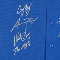 Texas Rangers 2023 MLB World Series Champions Multi-Signed Blue Nike Max Scherzer Jersey with 8 Signatures including Corey Seager, Adolis Garcia & Max Scherzer - Limited Edition of 10