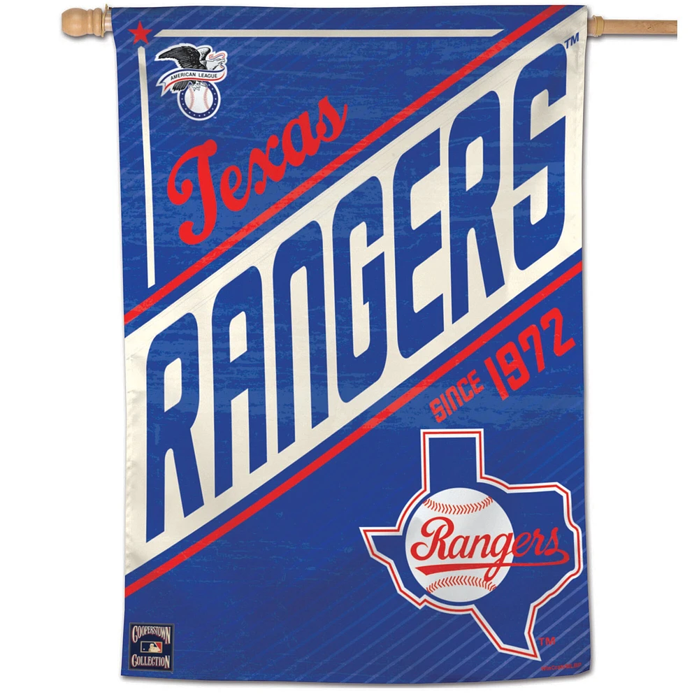 WinCraft Texas Rangers 28" x 40" Cooperstown Collection Single-Sided Vertical Banner