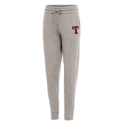 Women's Antigua Oatmeal Texas Rangers Action Jogger Pants