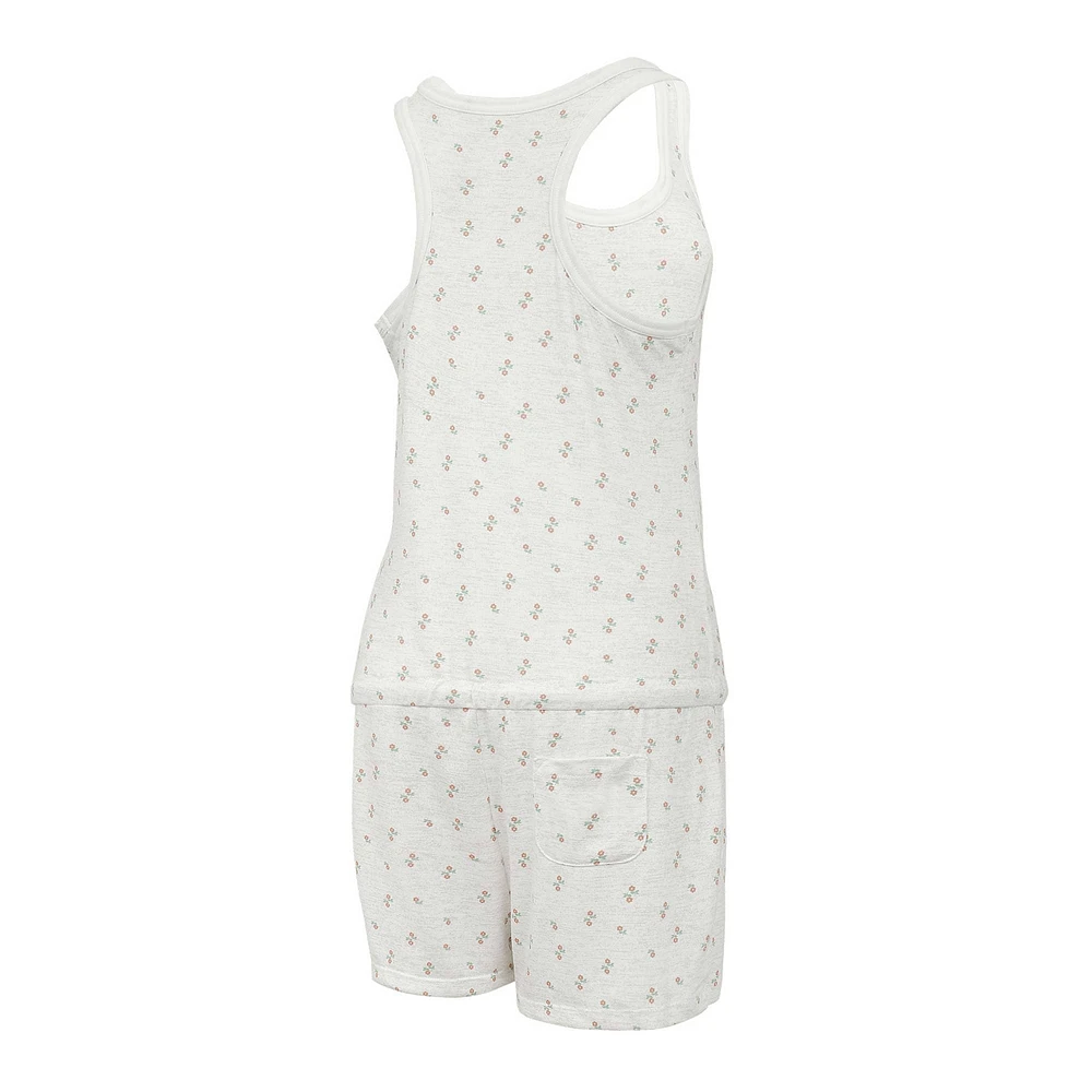 Combishort en tricot Concepts Sport crème Texas Rangers Gardner Hacci pour femmes