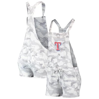 Salopette barboteuse camouflage gris Texas Rangers Concepts Sport pour femmes