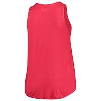Women's New Era Red Texas Rangers Plus Team Tank Top