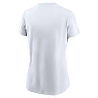 Women's Nike White Texas Rangers Team Arch T-Shirt
