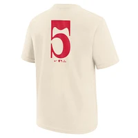 Youth Nike Corey Seager Natural Texas Rangers Fuse City Connect Name & Number T-Shirt