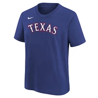 Youth Nike Corey Seager Royal Texas Rangers Home Player Name & Number T-Shirt