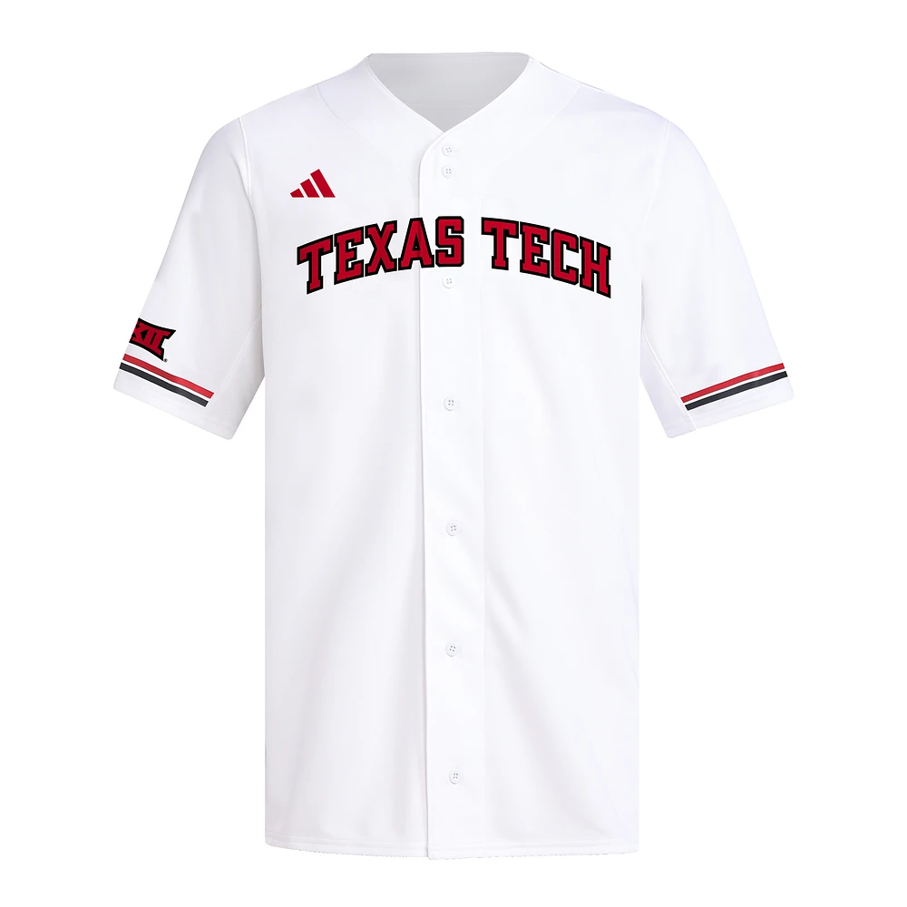 Men's adidas  White Texas Tech Red Raiders Replica Baseball Jersey