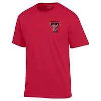 Men's Champion  Red Texas Tech Raiders Softball Fan T-Shirt