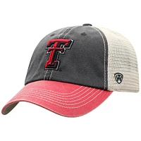 Men's Top of the World  Black/Red Texas Tech Red Raiders Off-Road Adjustable Hat
