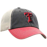 Men's Top of the World  Black/Red Texas Tech Red Raiders Off-Road Adjustable Hat