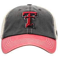 Men's Top of the World  Black/Red Texas Tech Red Raiders Off-Road Adjustable Hat