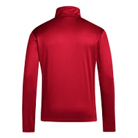 Men's adidas Red Texas Tech Raiders 2024 Coaches Sidelines AEROREADY Quarter-Zip Jacket