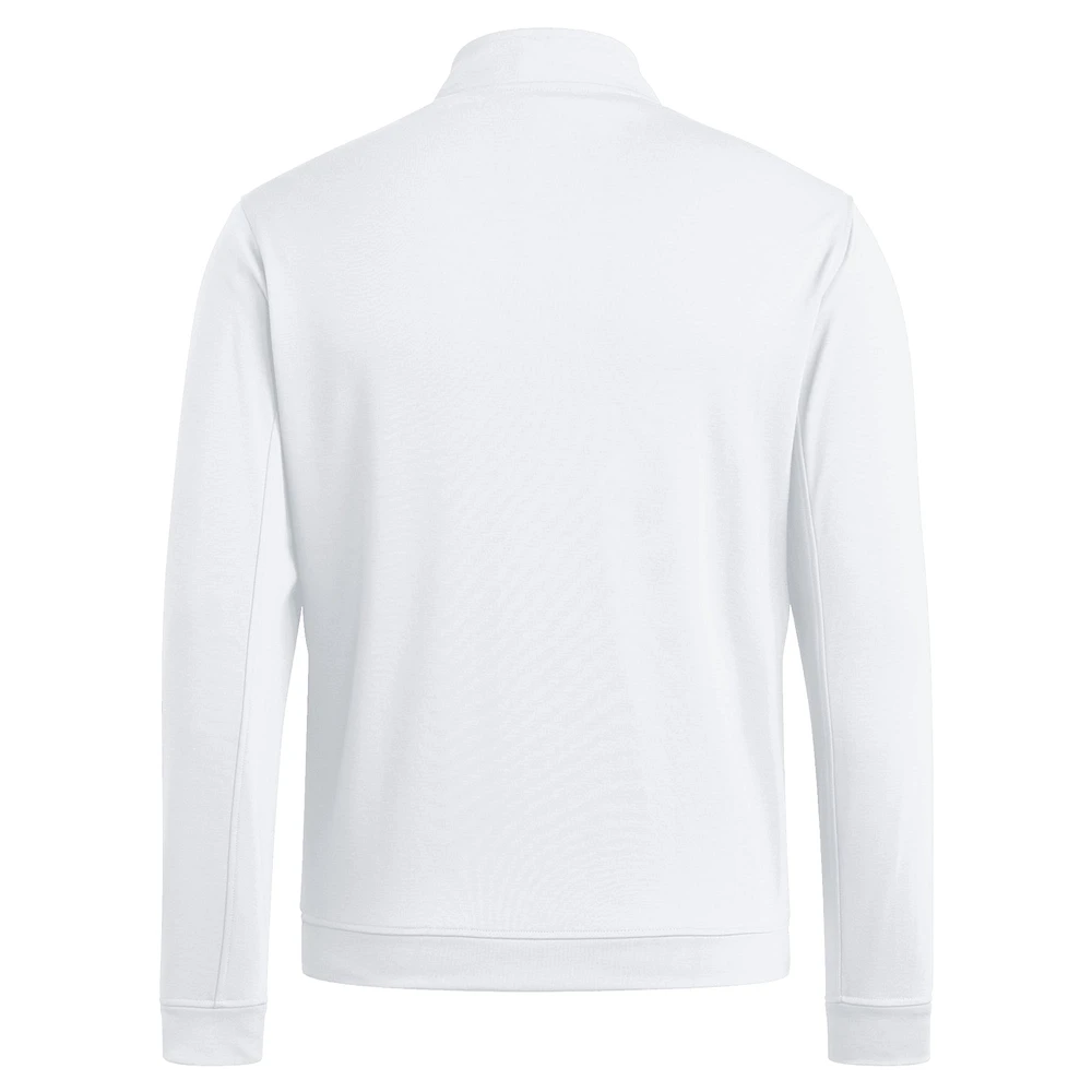 Men's adidas White Texas Tech Red Raiders Elevated Quarter-Zip Jacket