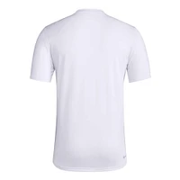 Men's adidas White Texas Tech Red Raiders Tape AEROREADY T-Shirt