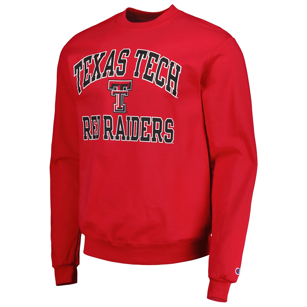 Men's Champion Red Texas Tech Raiders High Motor Pullover Sweatshirt