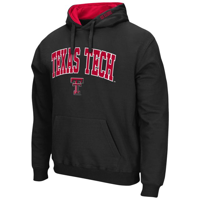 Sweat à capuche Colosseum Black Texas Tech Red Raiders Arch & Logo 3.0 pour homme