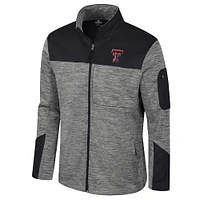 Men's Colosseum  Gray/Black Texas Tech Red Raiders Guard Full-Zip Jacket
