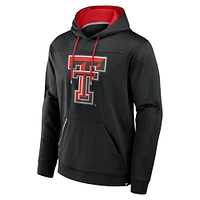 Men's Fanatics  Black Texas Tech Red Raiders Defender Dot Faded Primary Pullover Hoodie