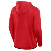 Men's Fanatics Red/Black Texas Tech Red Raiders Transitional Hoodie T-Shirt