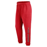 Men's Fanatics Red Texas Tech Raiders Chop Block Fleece Sweatpants
