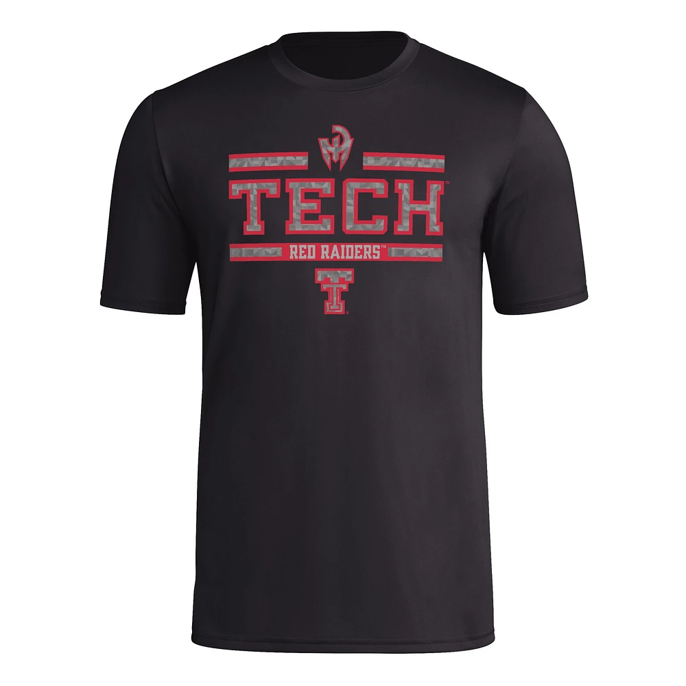 Men's Mahomes Black Texas Tech Red Raiders  Strategy Pre-Game T-Shirt