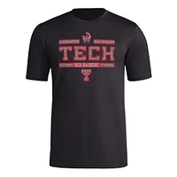 Men's Mahomes Black Texas Tech Red Raiders  Strategy Pre-Game T-Shirt