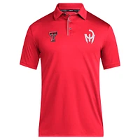 Men's Mahomes Red Texas Tech Raiders  Gladiator Polo