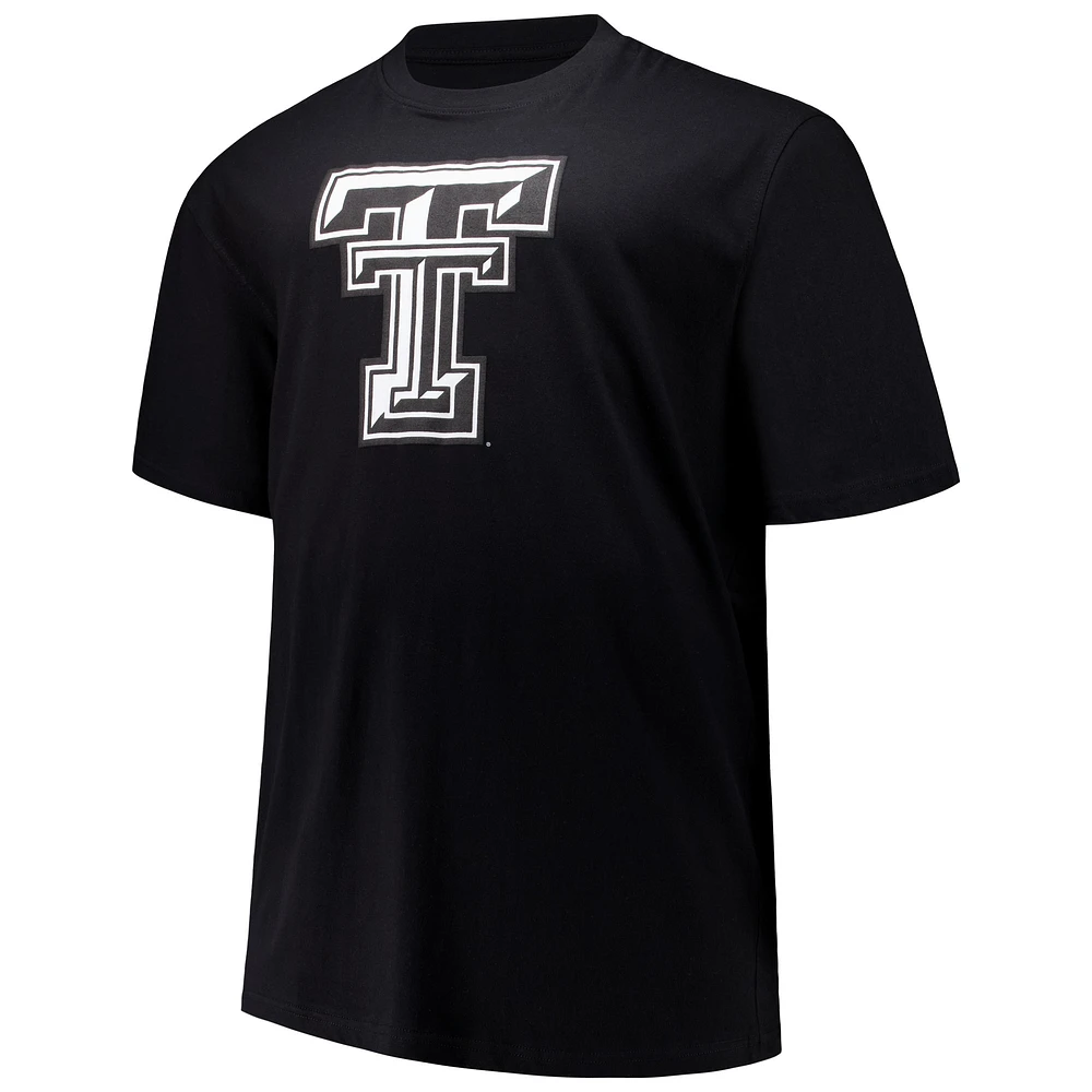 Men's Profile Black Texas Tech Red Raiders Big & Tall Pop T-Shirt