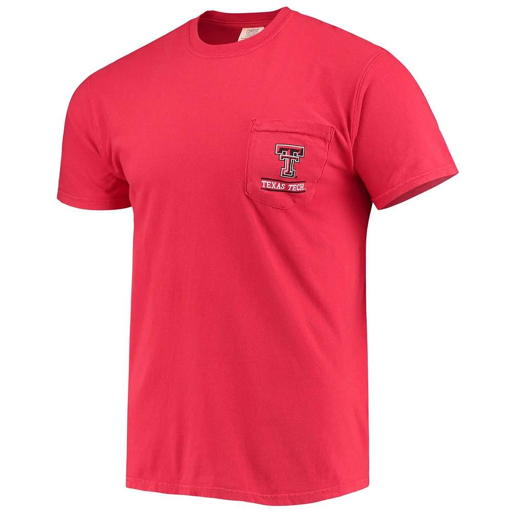 Men's Red Texas Tech Raiders Circle Campus Scene T-Shirt