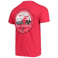 Men's Red Texas Tech Raiders Circle Campus Scene T-Shirt