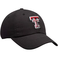Men's Top of the World Black Texas Tech Red Raiders Primary Logo Staple Adjustable Hat