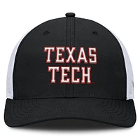 Men's Top of the World Black Texas Tech Red Raiders Trucker Adjustable Hat