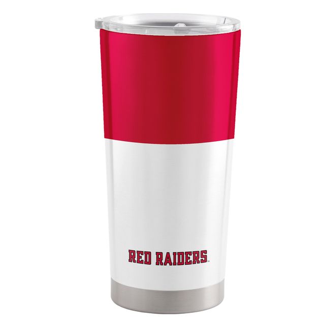 Texas Tech Raiders rouges 20 oz. Gobelet en acier inoxydable à blocs de couleurs