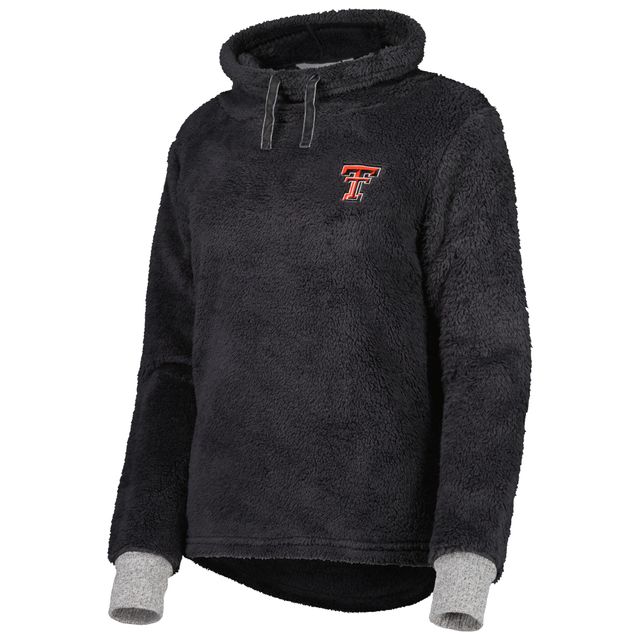 Pull à capuchon moelleux Texas Tech Red Raiders pour femme, anthracite