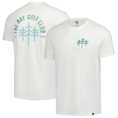 T-shirt Scrum Backer blanc vieilli The Bay Golf Club '47 pour homme