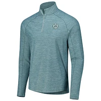 Men's johnnie-O Green The Bay Golf Club Baird Performance Quarter-Zip Top