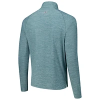 Men's johnnie-O Green The Bay Golf Club Baird Performance Quarter-Zip Top