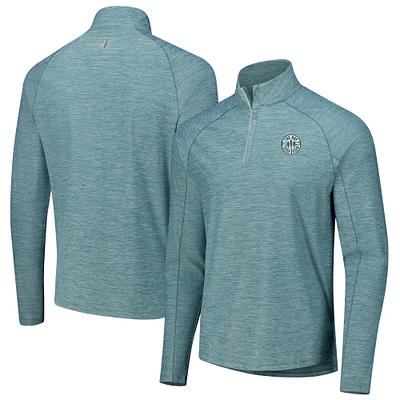 Haut à quart de fermeture éclair Johnnie-O Green The Bay Golf Club Baird Performance pour hommes