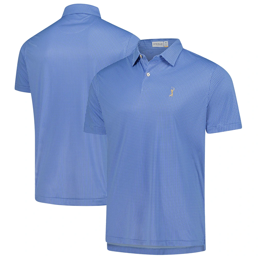Men's Peter Millar  Blue THE PLAYERS Featherweight Seahorse Polo