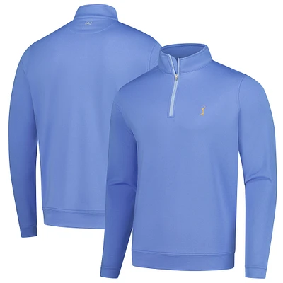 Pull à glissière quart de tour Peter Millar Blue THE PLAYERS Goldman Perth Melange Performance pour homme