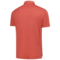 Men's Peter Millar  Orange THE PLAYERS Featherweight Stripe Polo